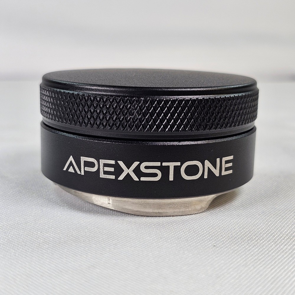 Apexstone 58mm Espresso Coffee Distributor Leveler Tool Adjustable Black Silver