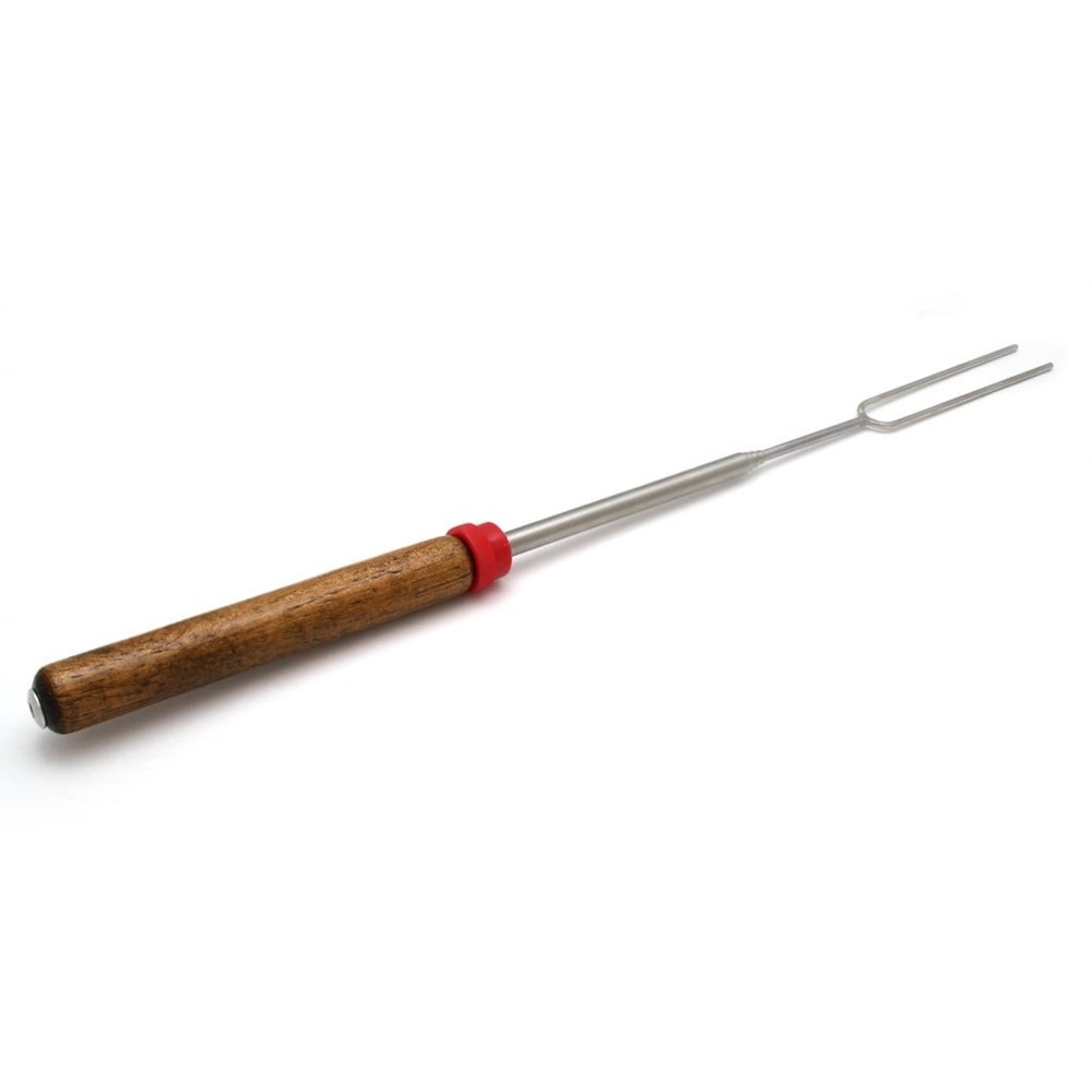 Telescoping Roasting Fork 12.5 to 34 inch,Chrome-Plated Steel, Extendable