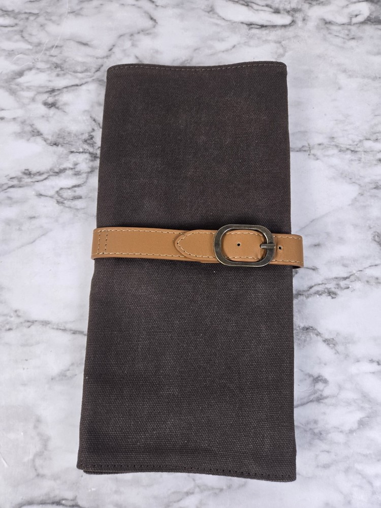Mark & Graham Becket Canvas/Leather Fold Up Tech Case