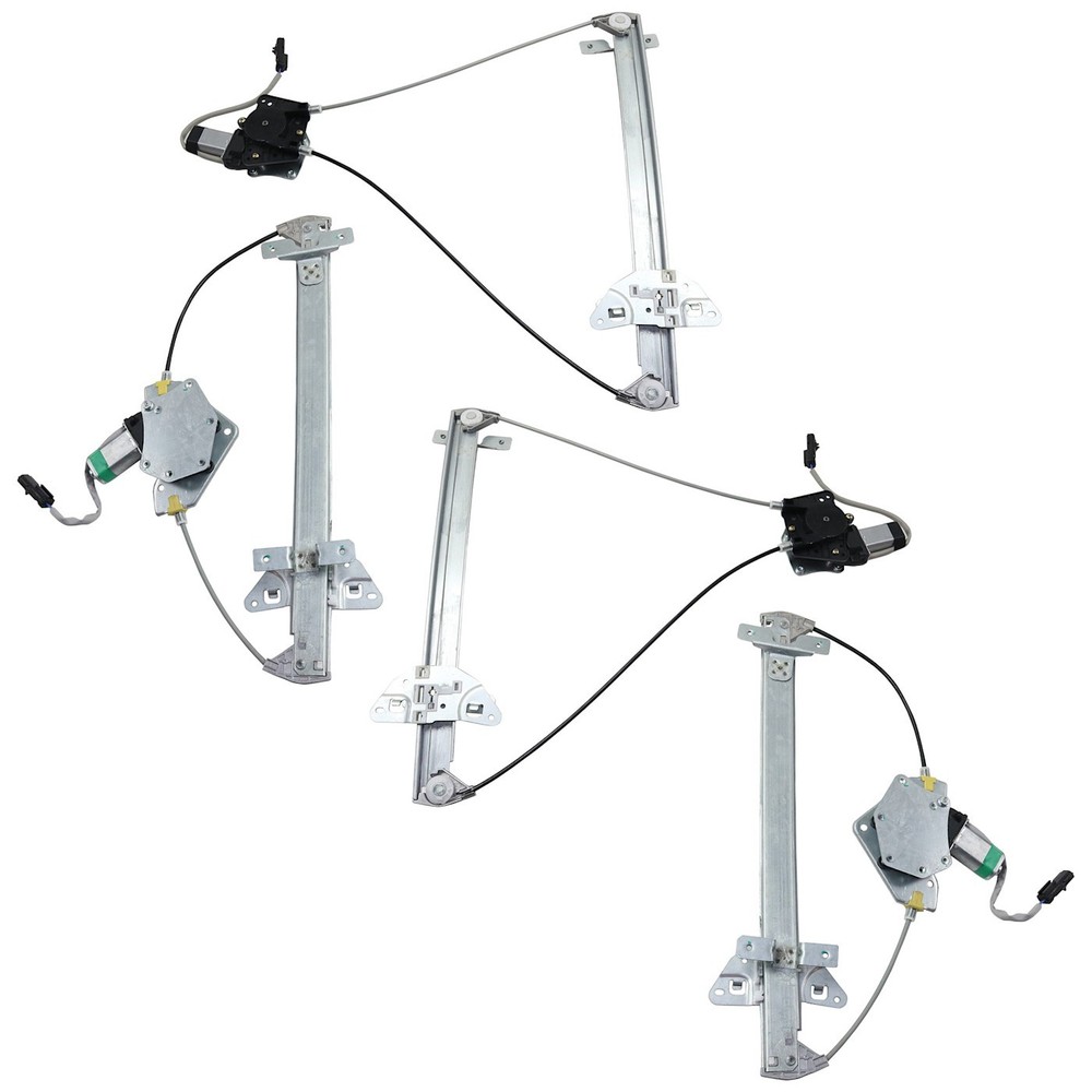 Front and Rear Window Regulator Set For 1998-2003 Dodge Durango