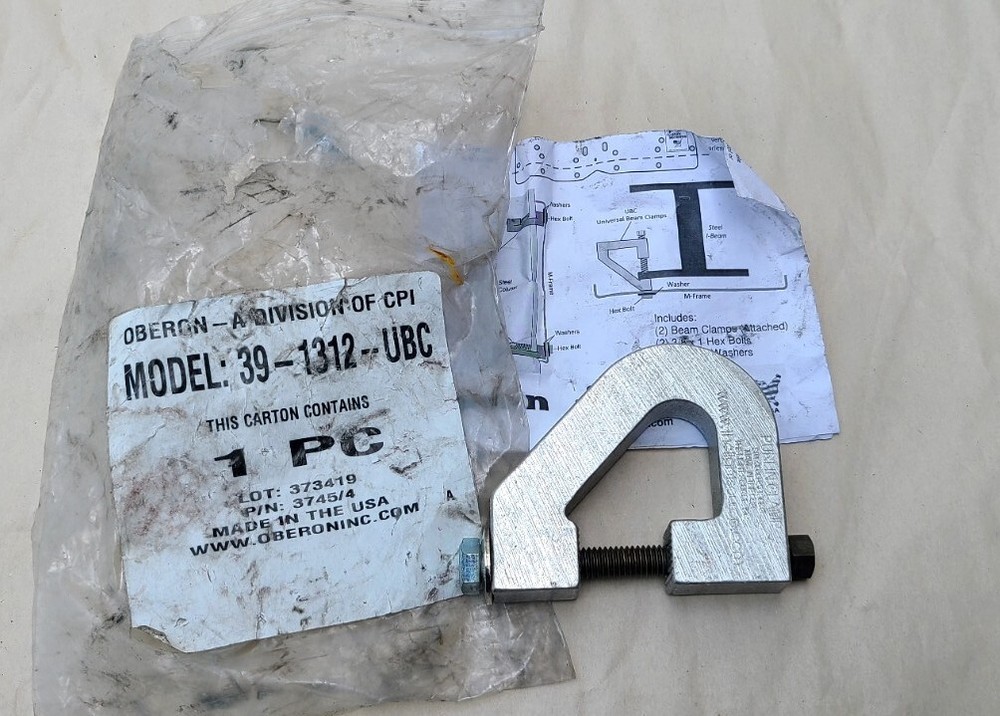Oberon 39-1312-UBC, Universal Beam Clamp
