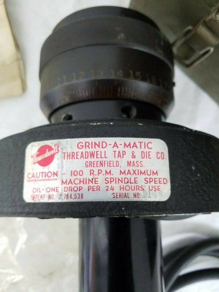 THREADWELL GRIND-A-MATIC GRINDER WITH METAL CASE
