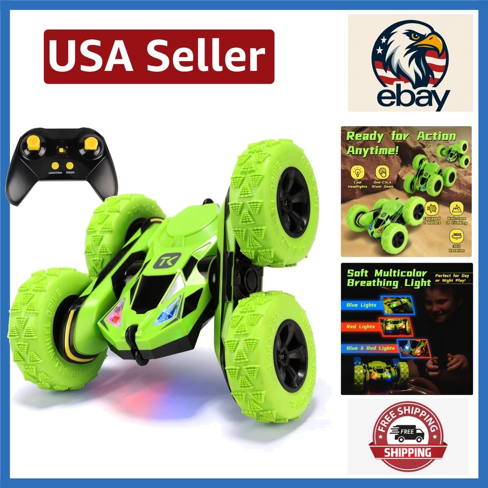 Versatile Remote Control Stunt Car for Kids - Includes Dual Joystick Controller