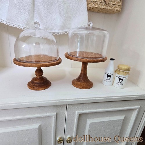 Miniature Cake Stand Set – Hinoki Wood (2 pcs)