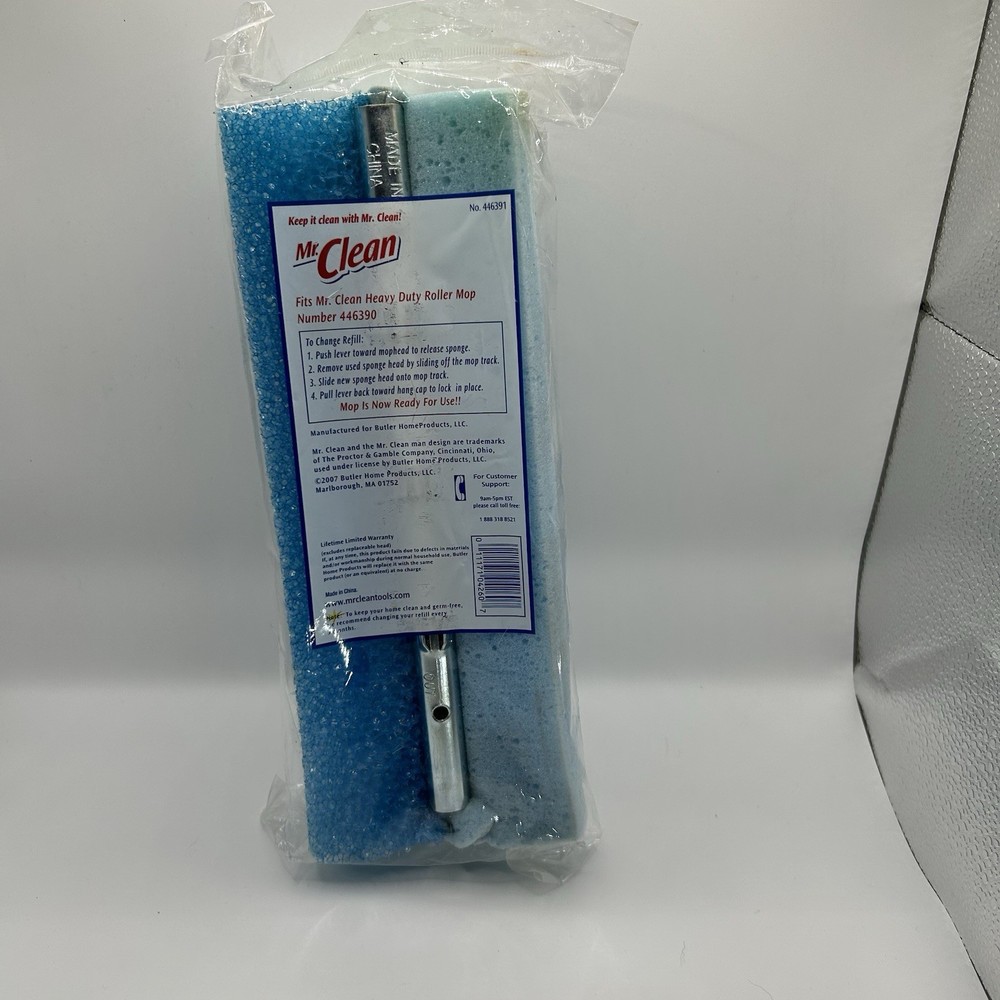 Mr. Clean Heavy Duty Roller Mop Head Refill Model Sealed