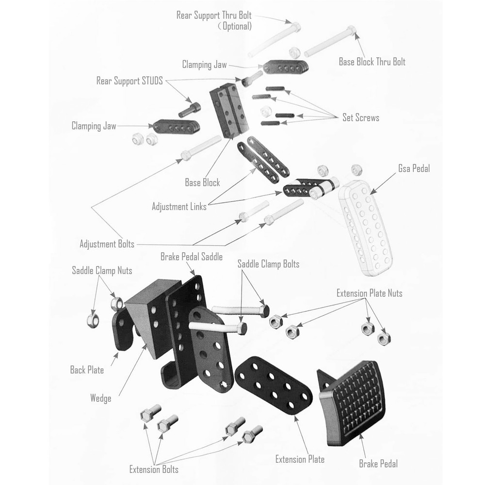 Adjustable Gas Pedal Extender For Optimal Control Performance KOLV