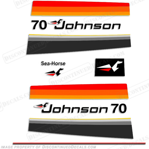 Fits Johnson 1977 70hp Decals