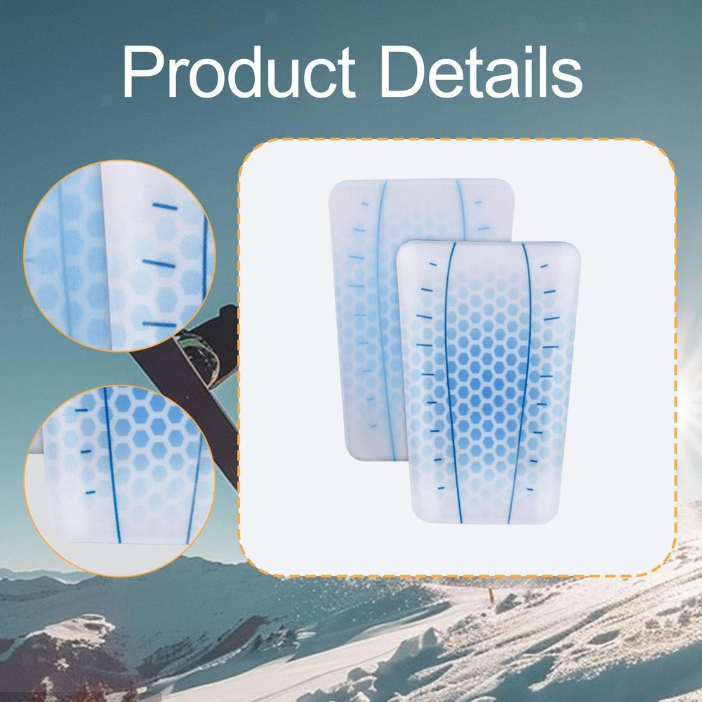 1 Pair Skiing Shin Guard Pad Lightweight Reusable Comfortable Protector