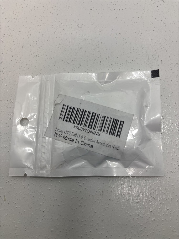 4 Pack USB LED Light Red