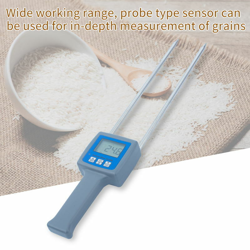 Grain Moisture Analyzer Moisture Meter with Backlight LCD for Rice Corn Wheat