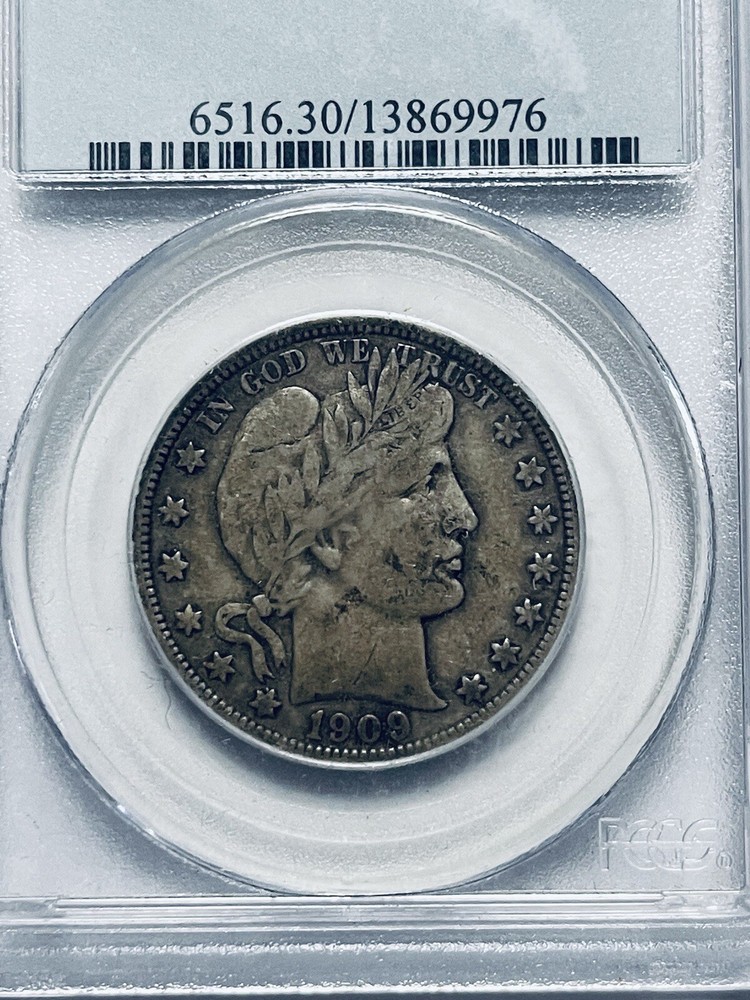 1909 Barber Half Dollar PCGS VF30