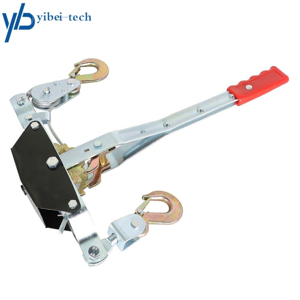 2 Ton Dual Gear Power Puller 17 in. High-leverage Steel Ratchet Handle