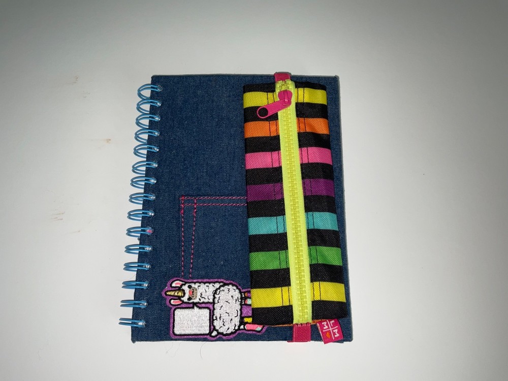 Little Miss Matched Attach-A-Patch Denim Notebook
