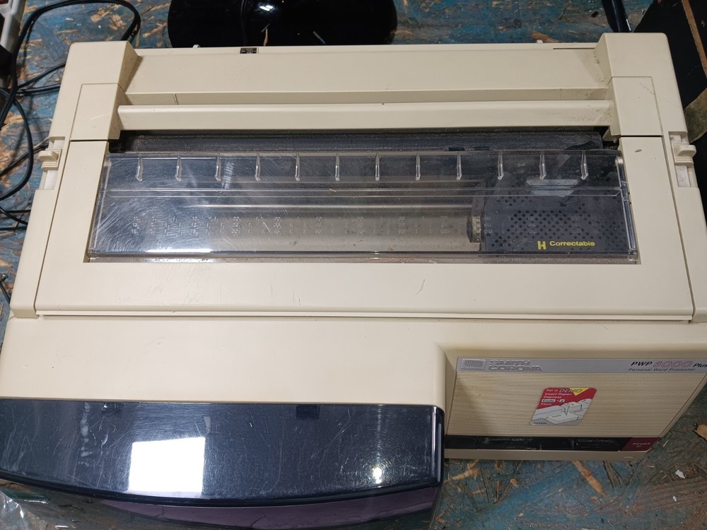 Smith Corona EXACT PWP 6000 PLUS #1-POWERS-MENU SCREEN-TYPES-DRIED INK-DIRTY-SEE