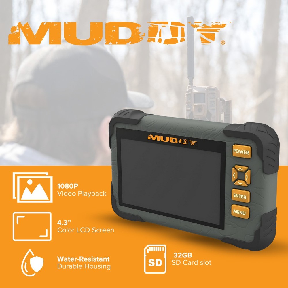 Muddy 4.3 Inch LCD Screen SD Card Reader Viewer Memory Card (2 Pack) Bundle
