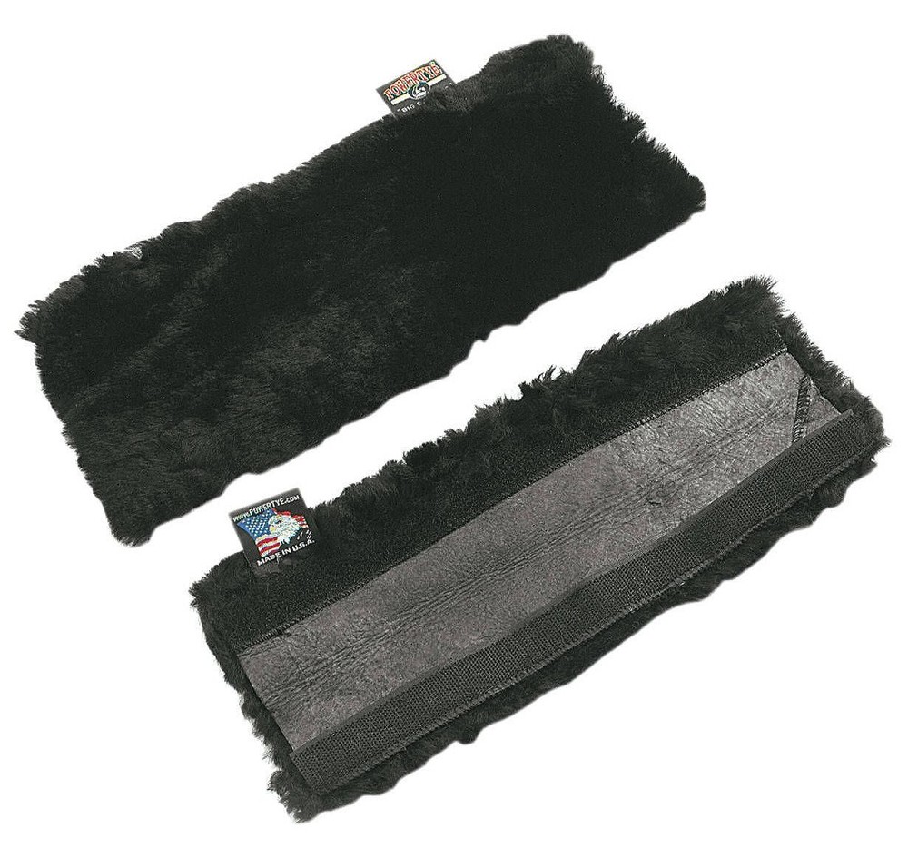Powertye Black Sheepskin Strap Covers (41122)