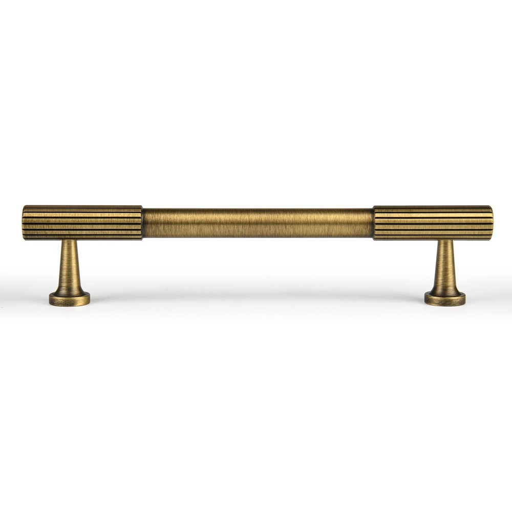 2 Pack Solid Brass Cabinet Pulls, 5-inch (128mm) Hole Center Vintage Bronze V...