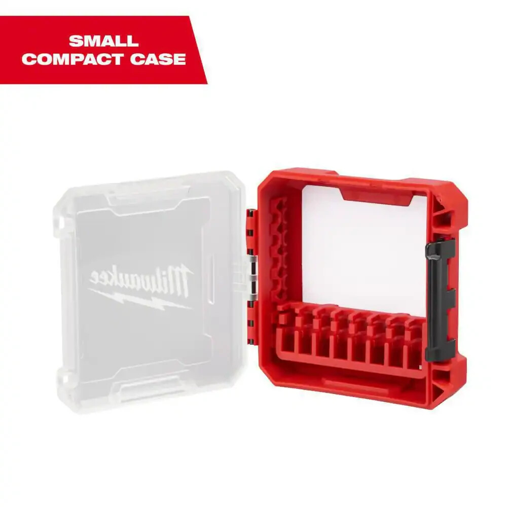 Milwaukee Impact Driver Bit Case Customizable Storage Small Compact Packout Red
