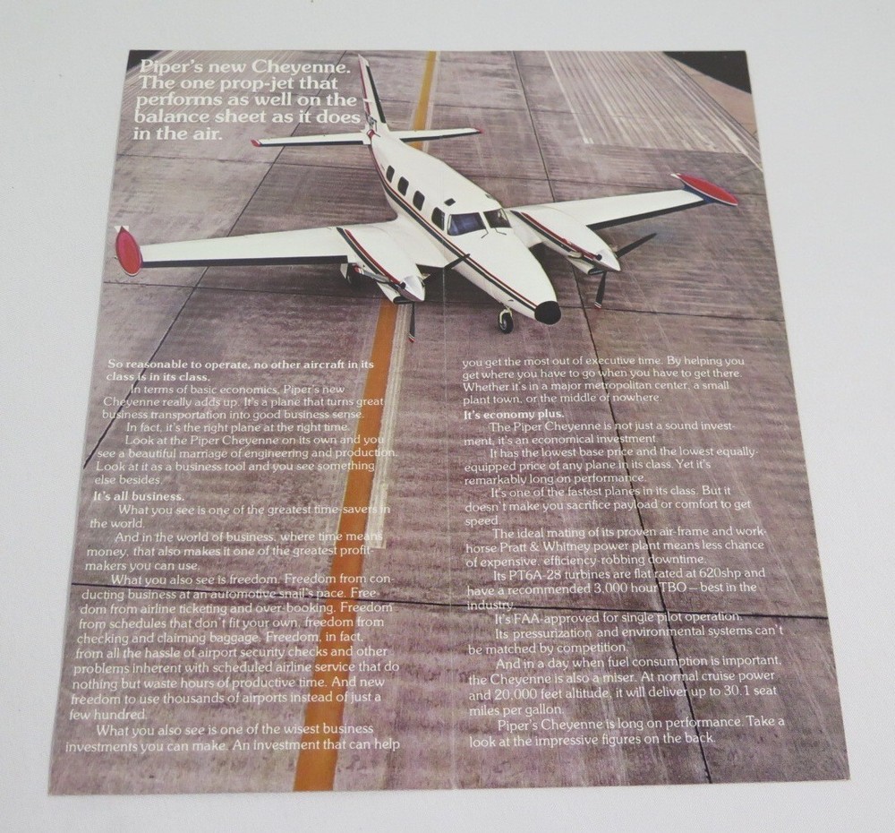 Piper Cheyenne pamphlet 1974