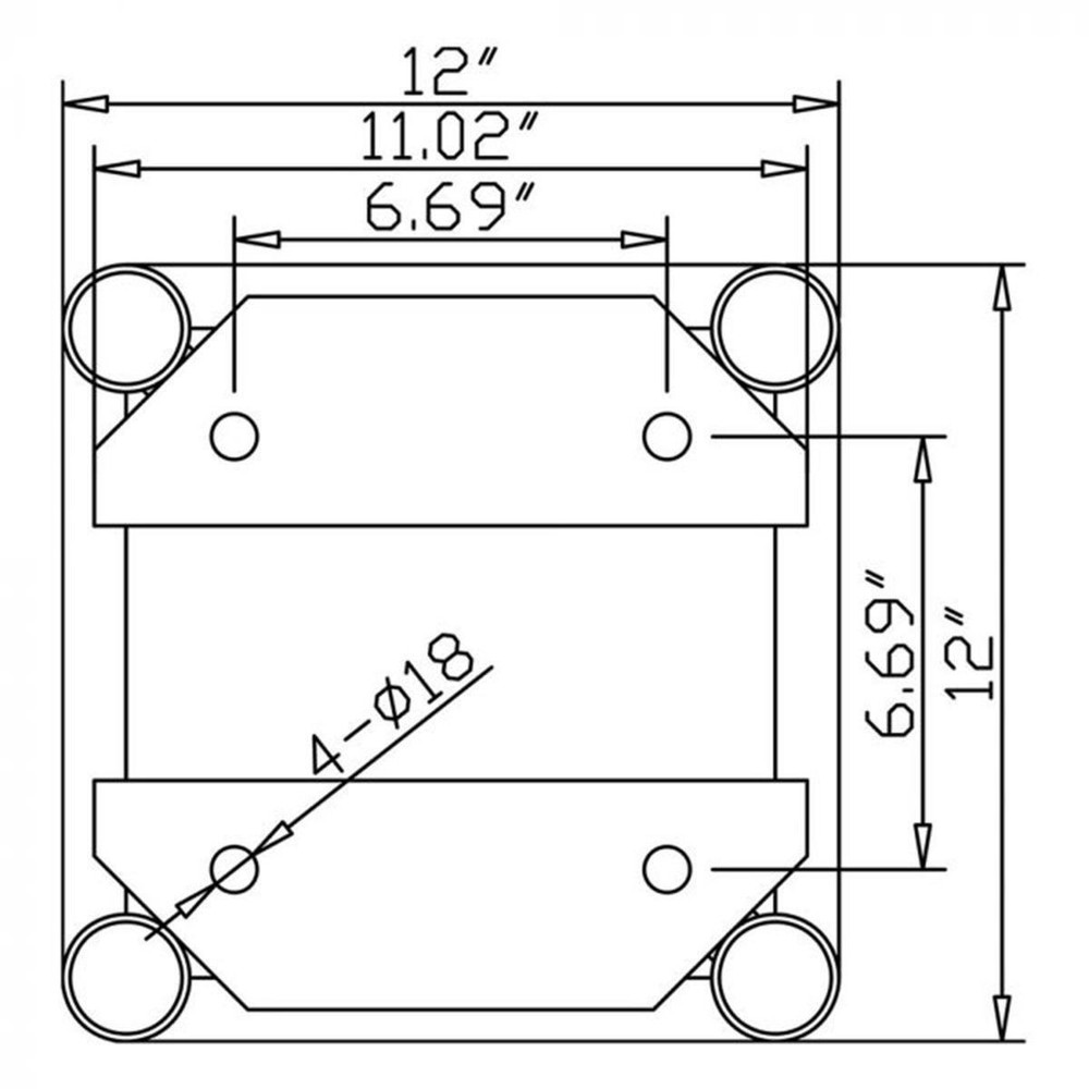 Global Truss DT-GP3 3FT End Plated Truss