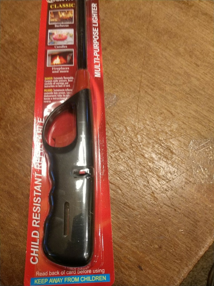CLICK N FLAME, CHILD RESISTANT MULTI-PURPOSE REFILLABLE BBQ LIGHTER  (2-LC-1)
