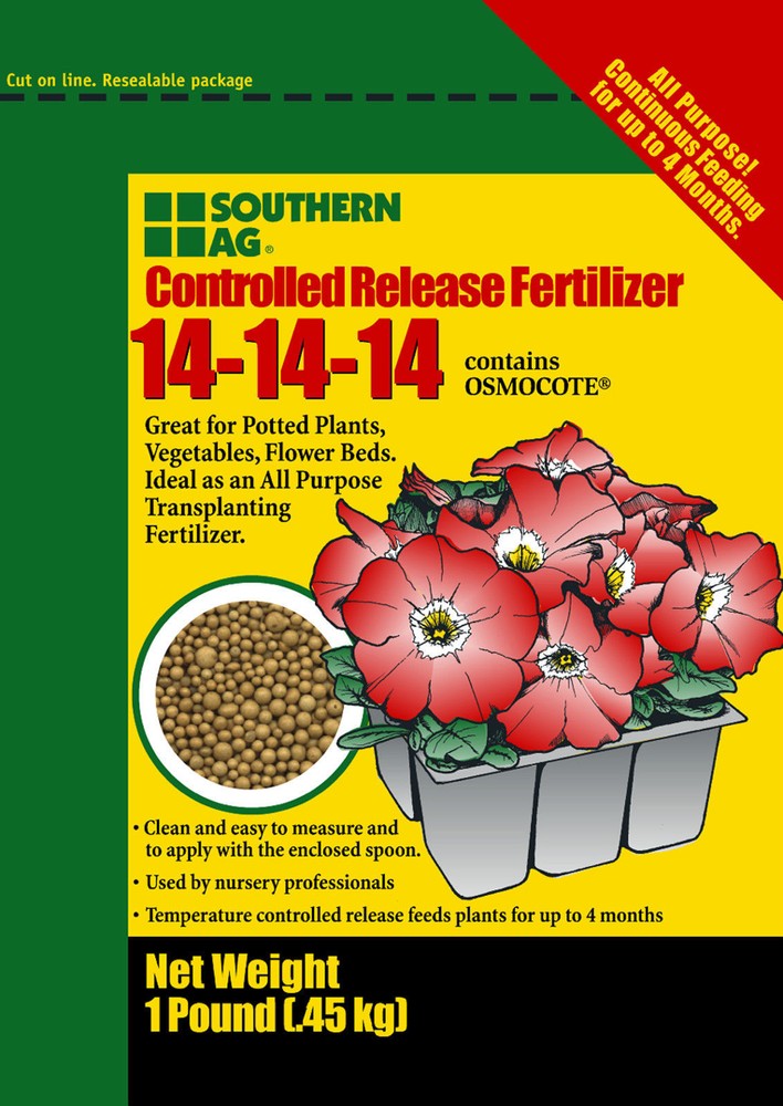 Controlled Release 14-14-14 Fertilizer - 1 Lb.