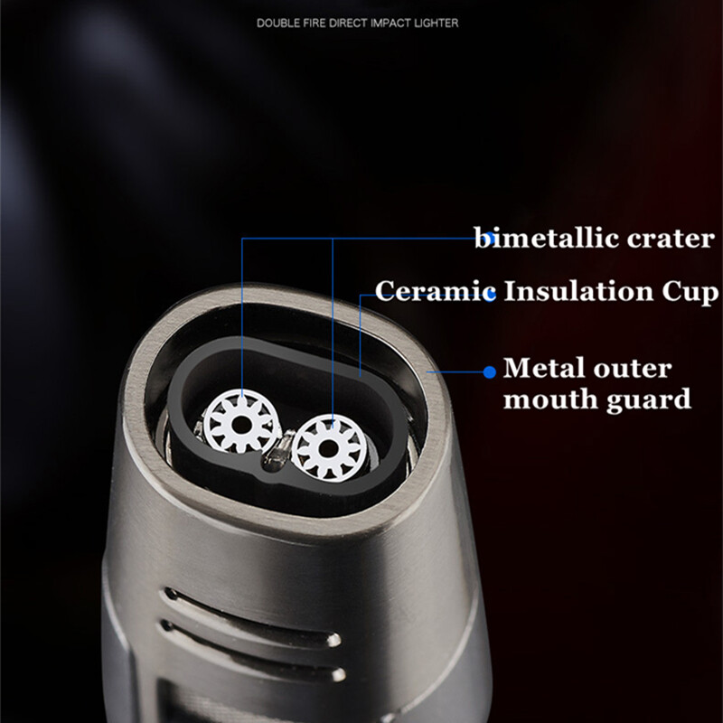 Windproof Cigar Lighter Torch Lighter Jet Butane Lighter with Refillable lock