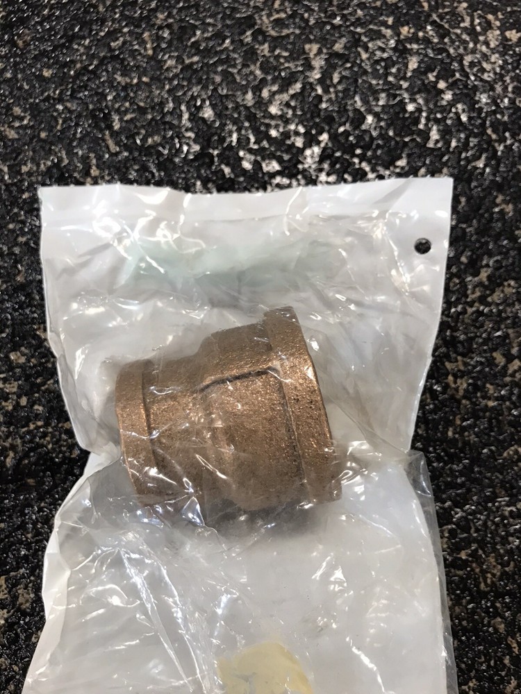 1”x3/4” Brass Reducer Coupling Danco Co No 94254B.