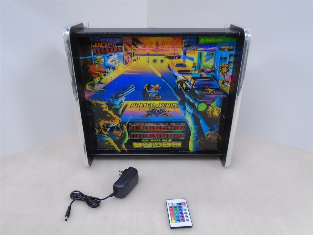 Williams Police Force Pinball Head LED Display light box