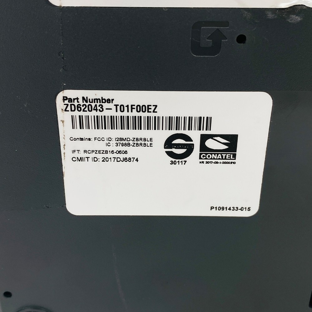 Zebra ZD620 Thermal Transfer Label Printer 300 dpi USB Ethernet Bluetooth TESTED