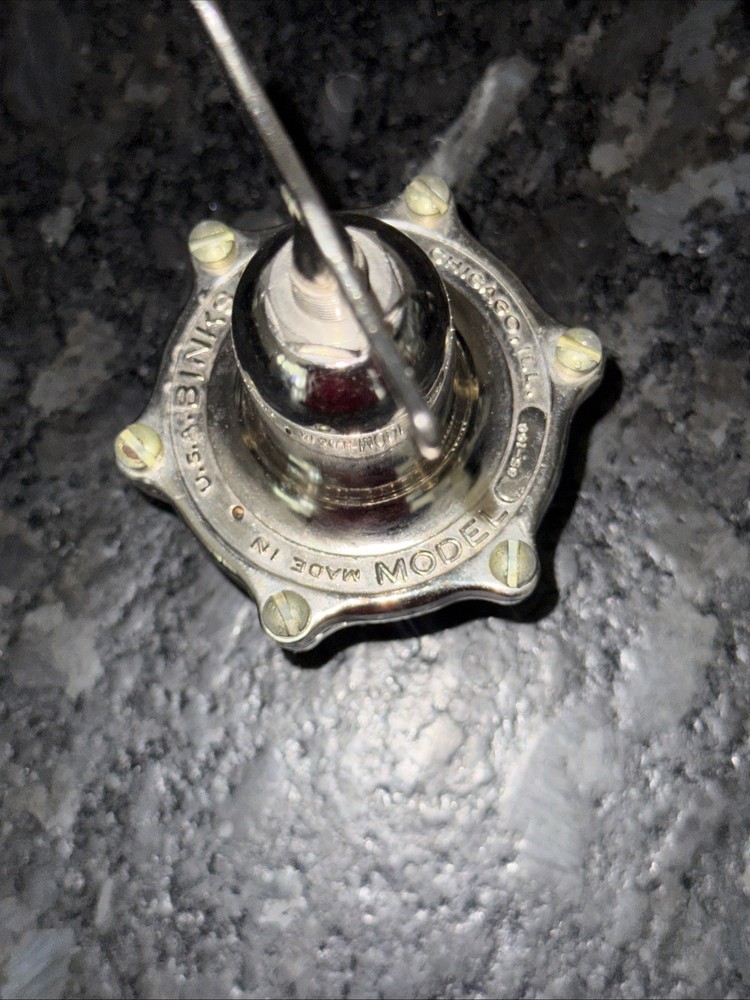 1960’s Vintage Binks Air Control Regulator Solid Chrome And Brand New No Use