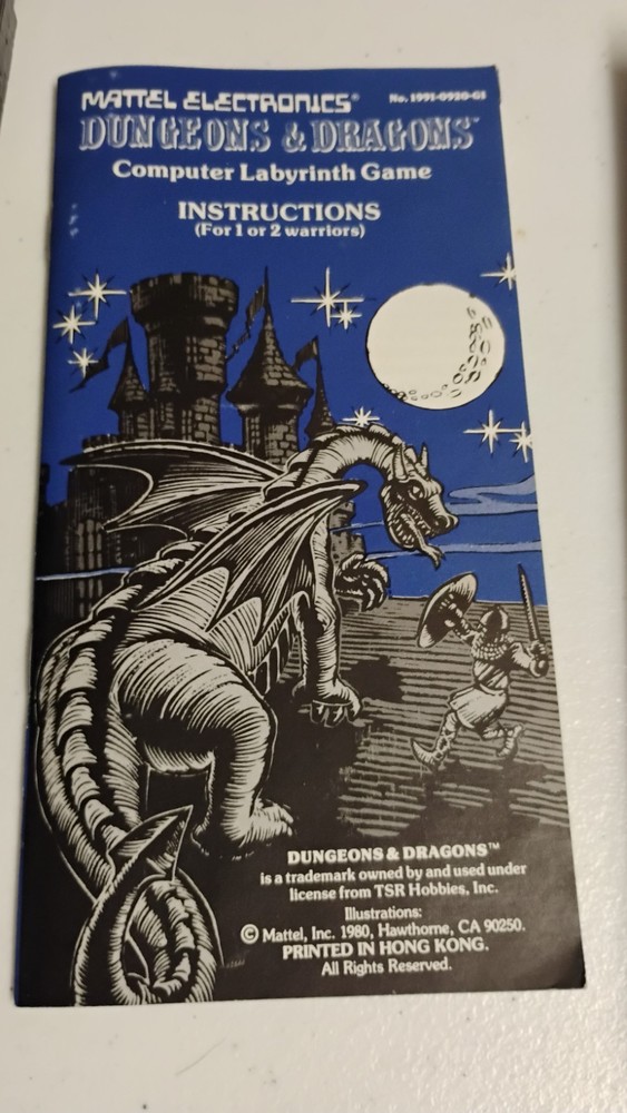 Dungeons And Dragons Computer Labyrinth Game Matel