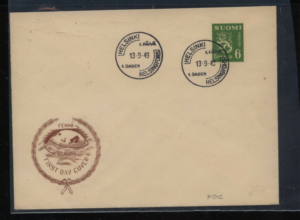 Finland  nice cachet  first  day  cover   1949       MS0106