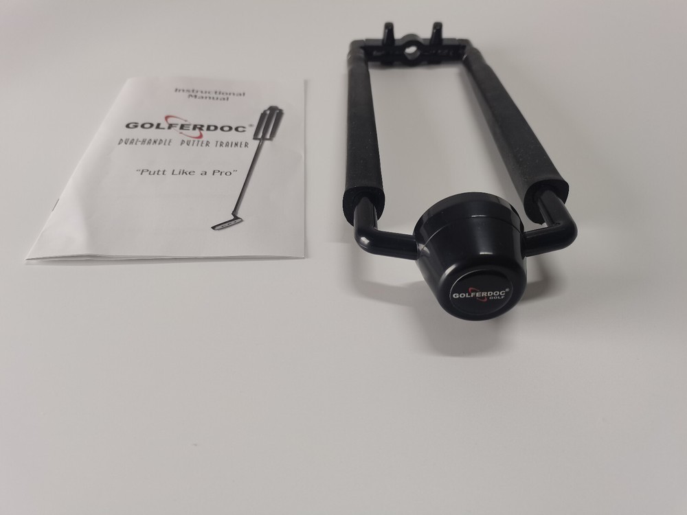 GolferDoc GOLF Training Aid--Dual-handle Putter trainer---Swing Path Trainer