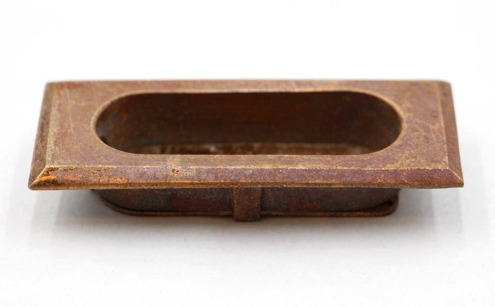 Vintage 3 in. Rectangle Brass Window Sash Lift