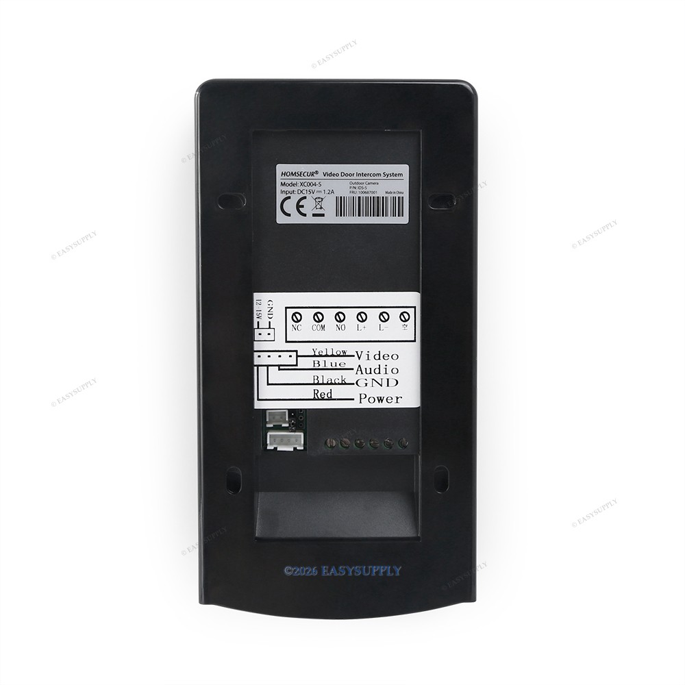 7" Wired Video Door Intercom System Electric Lock Supported for Home Security