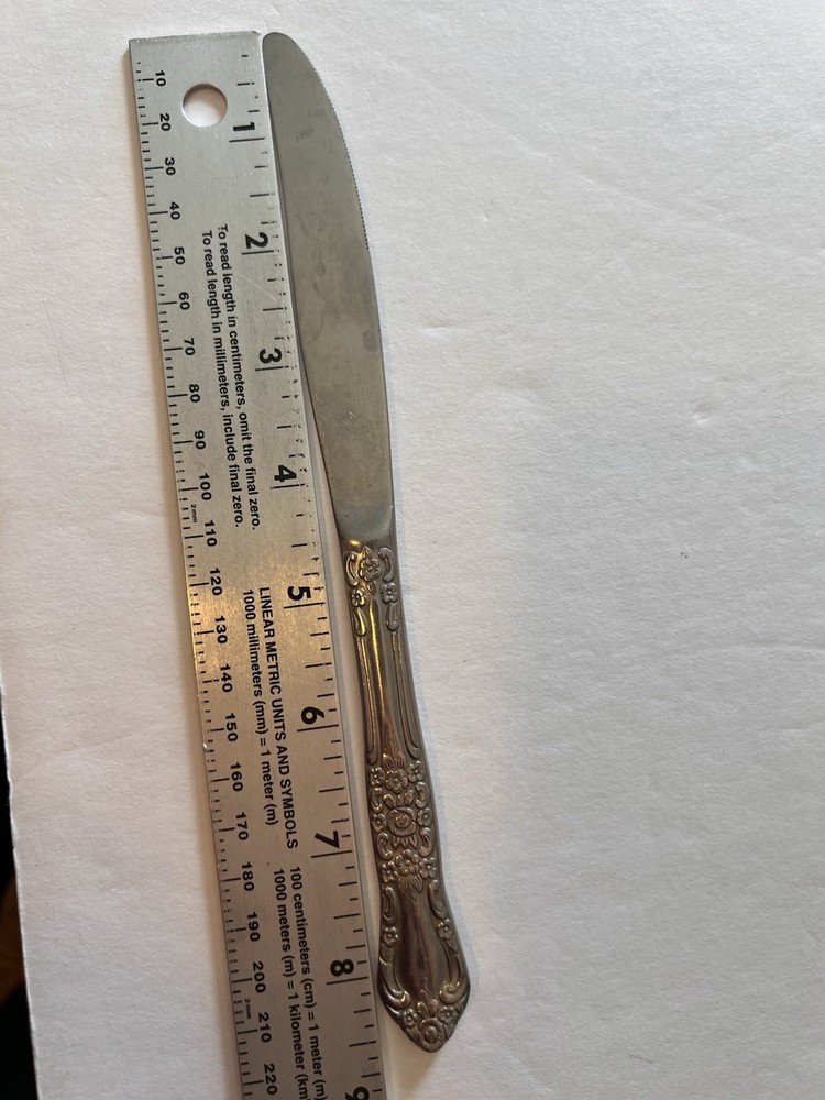 SANGO Flatware Modern Solid Knife in SNF4 Sango Stainless 1 Dinner Knife 8.75”