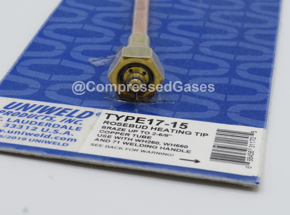 Uniweld TYPE17-15 Rosebud, Heating Tip