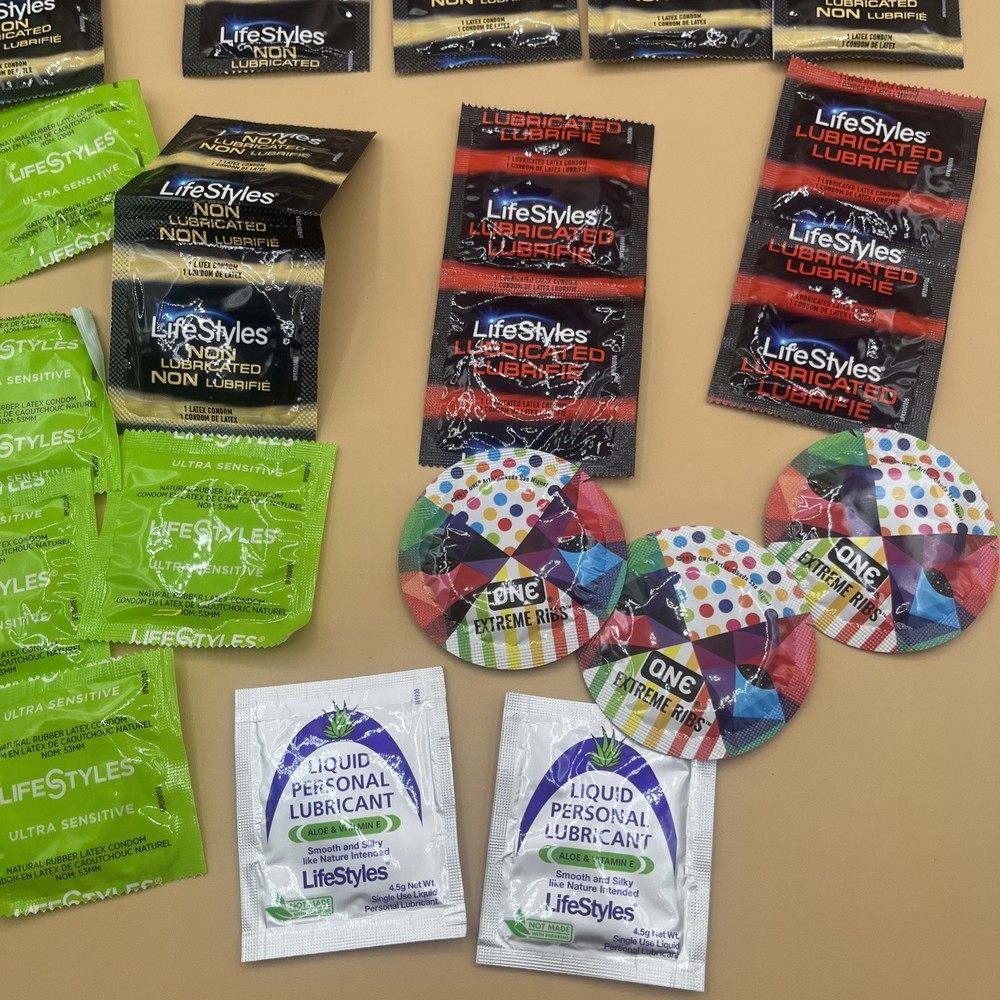 Condoms Lot Sampler Choice 25 Per Pack