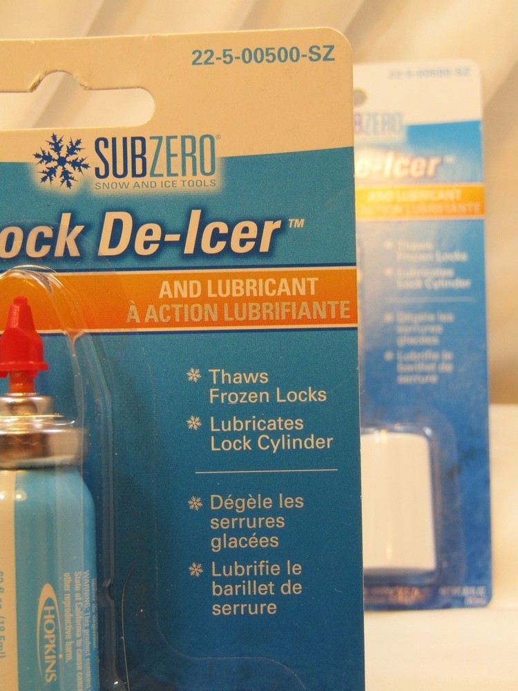 **LOT OF 2**SUBZERO Lock De-Icer and Lubericant