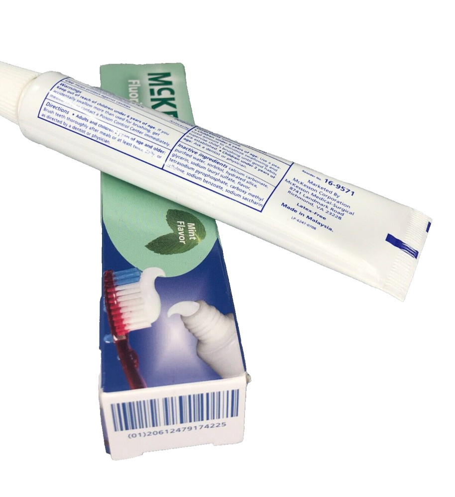 McKesson FLUORIDE Toothpaste Mint Flavor - 1.5 oz/ 43g *Check Description