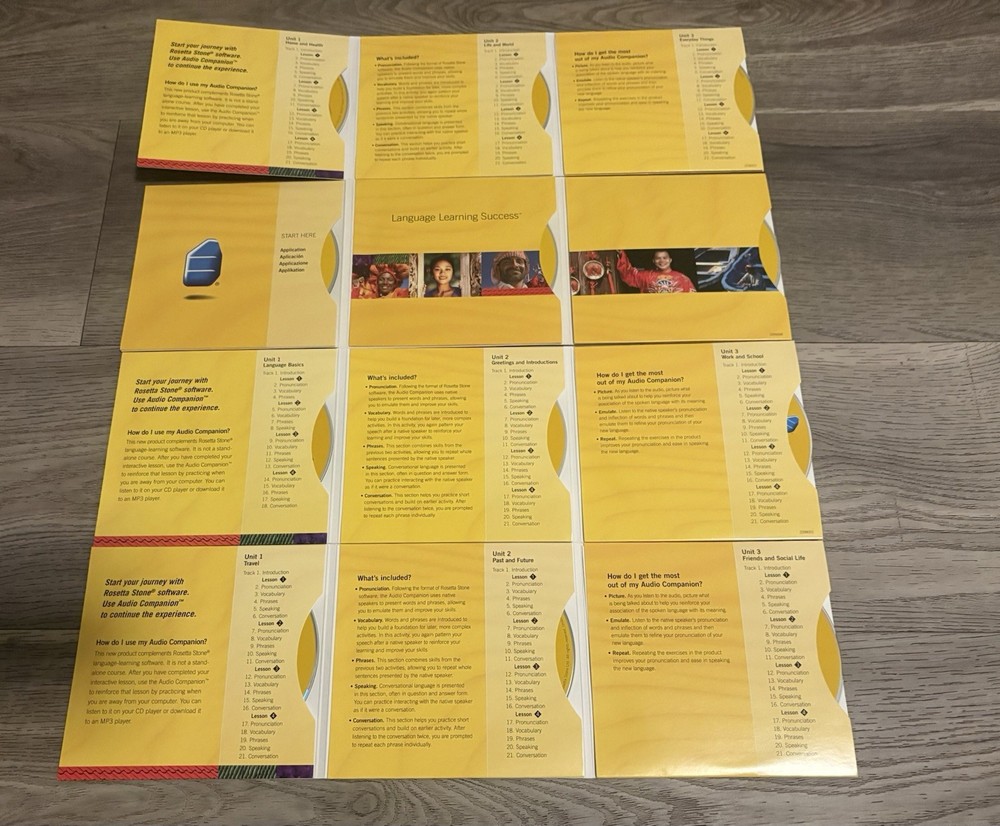 ROSETTA STONE ESPANOL Level 1, 2 & 3 Spanish Interactive Software CD's Version 3