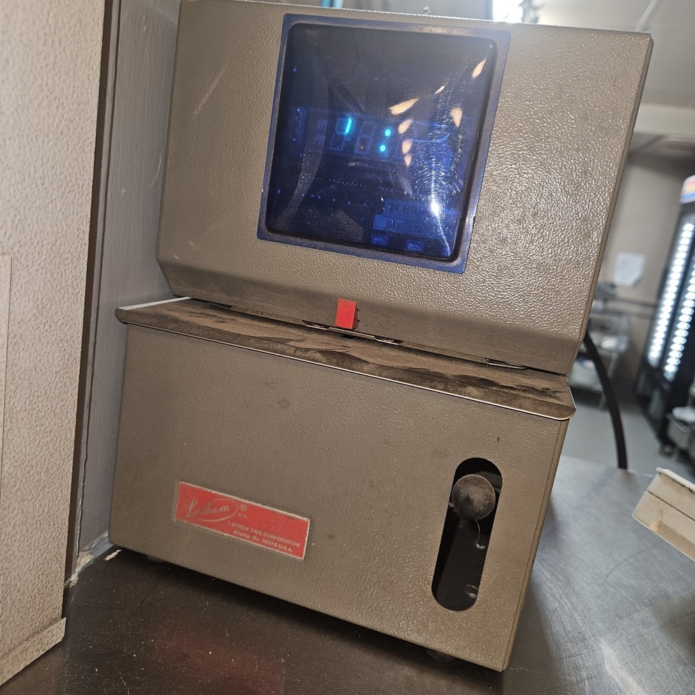 Latham Time Clock And Card Holder