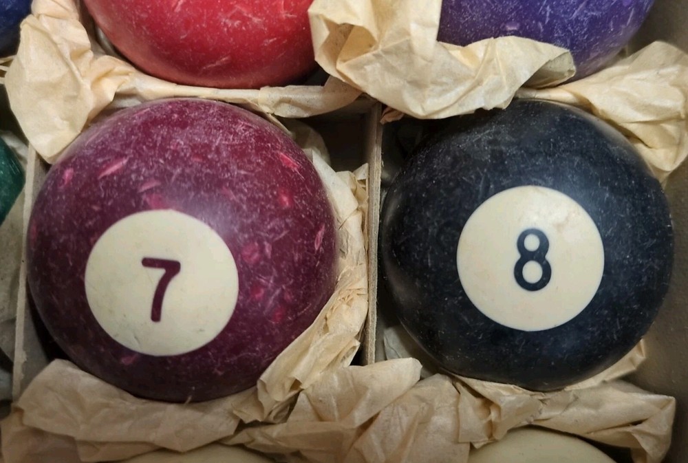 vintage billiard ball set