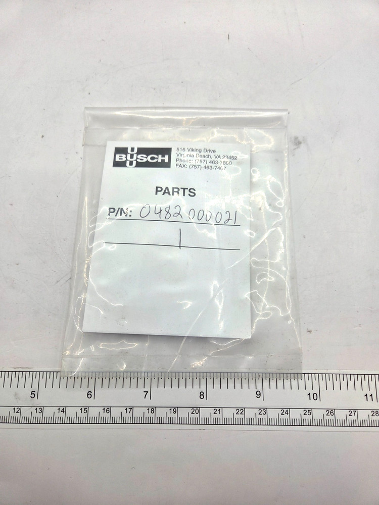 BUSCH 0482000021, O-RING, 0709G