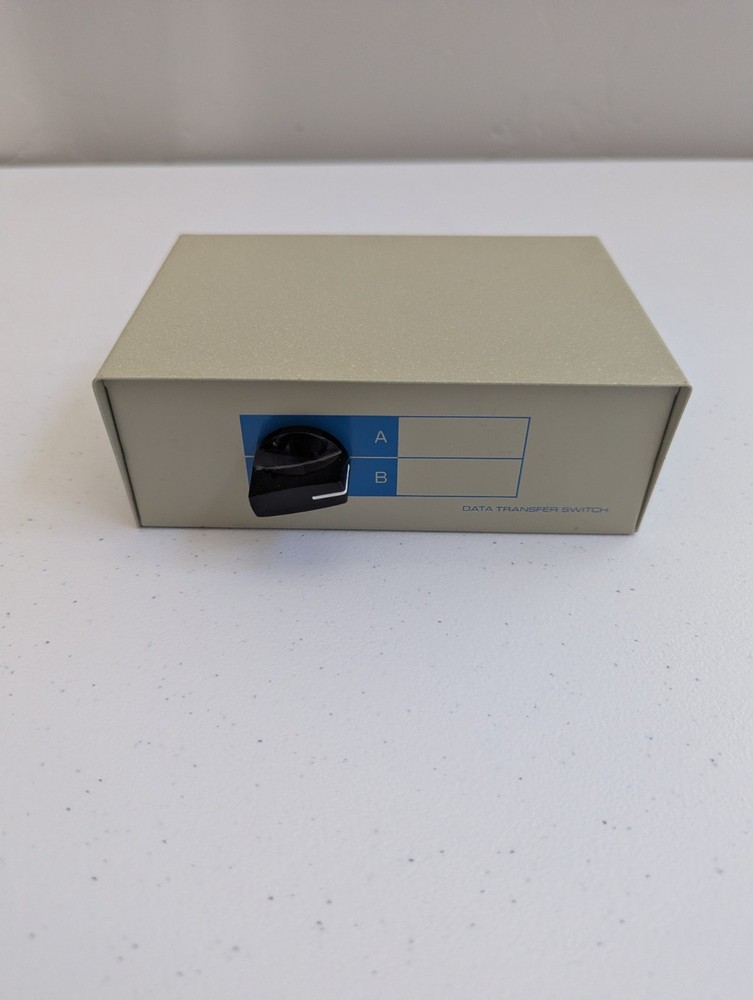 DB25 A/B Switch Box Data Transfer Female Rotary Dial Heavy Duty - TESTED