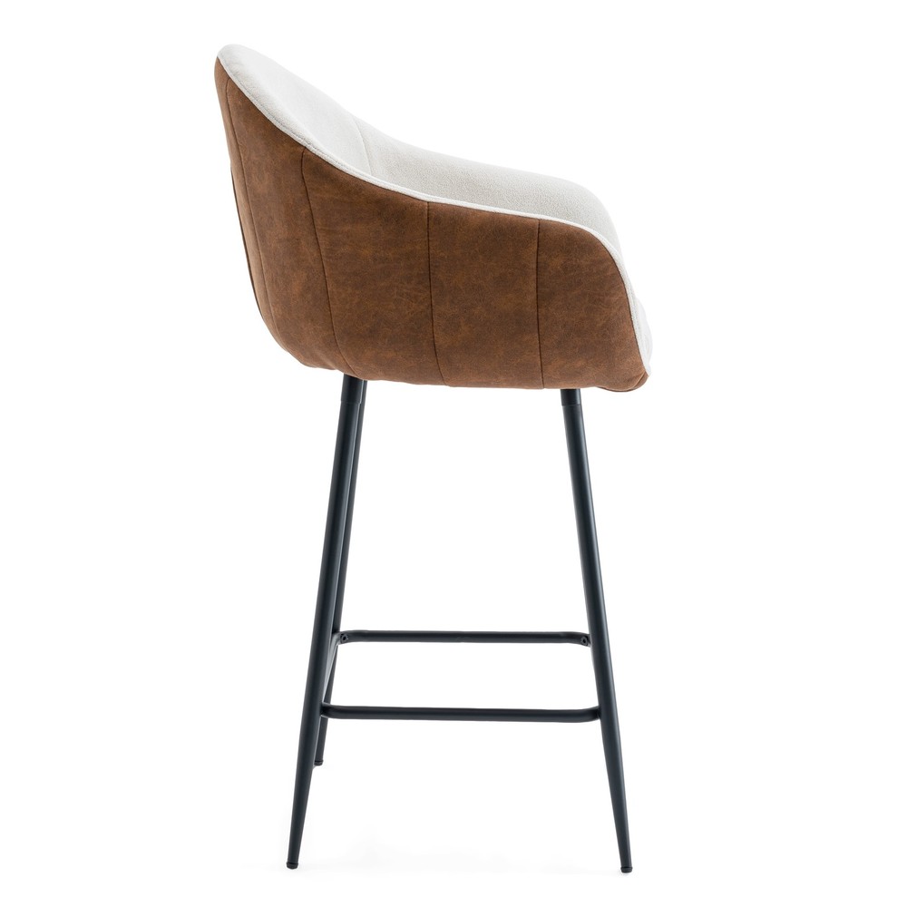 26.5'' Modern - Style counter height bar stools, with comfortable upholstery
