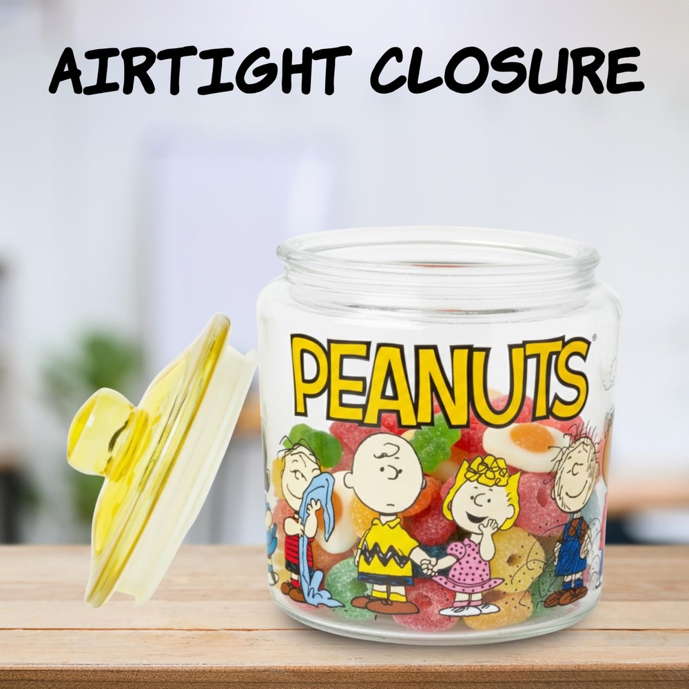 Silver Buffalo Peanuts Squad Featuring 30 Ounces, Small (Glass)