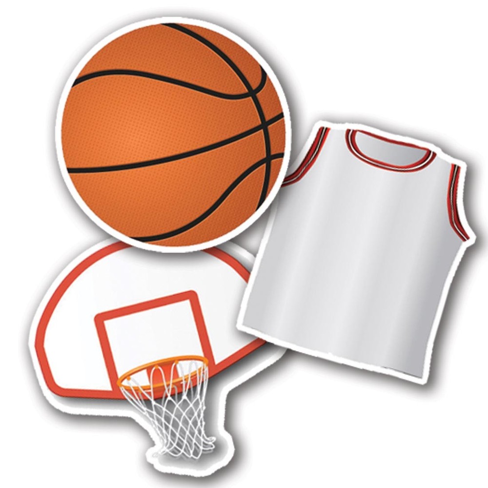 Basketball Assorted Paper Cut-Outs by Eureka