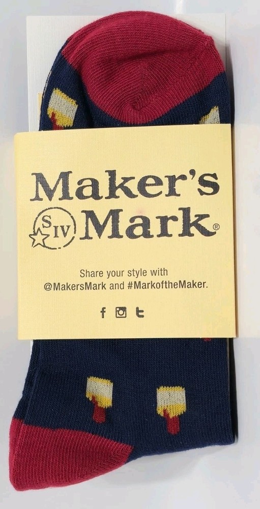Maker’s Mark Bourbon Whiskey 2018 Ambassador Program Socks *NEW*
